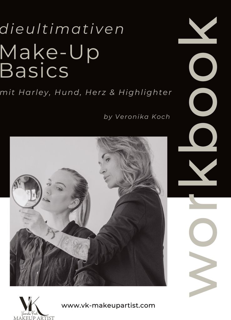 MakeUp Basics Workbook mit Harley Hund Herz Highlighter