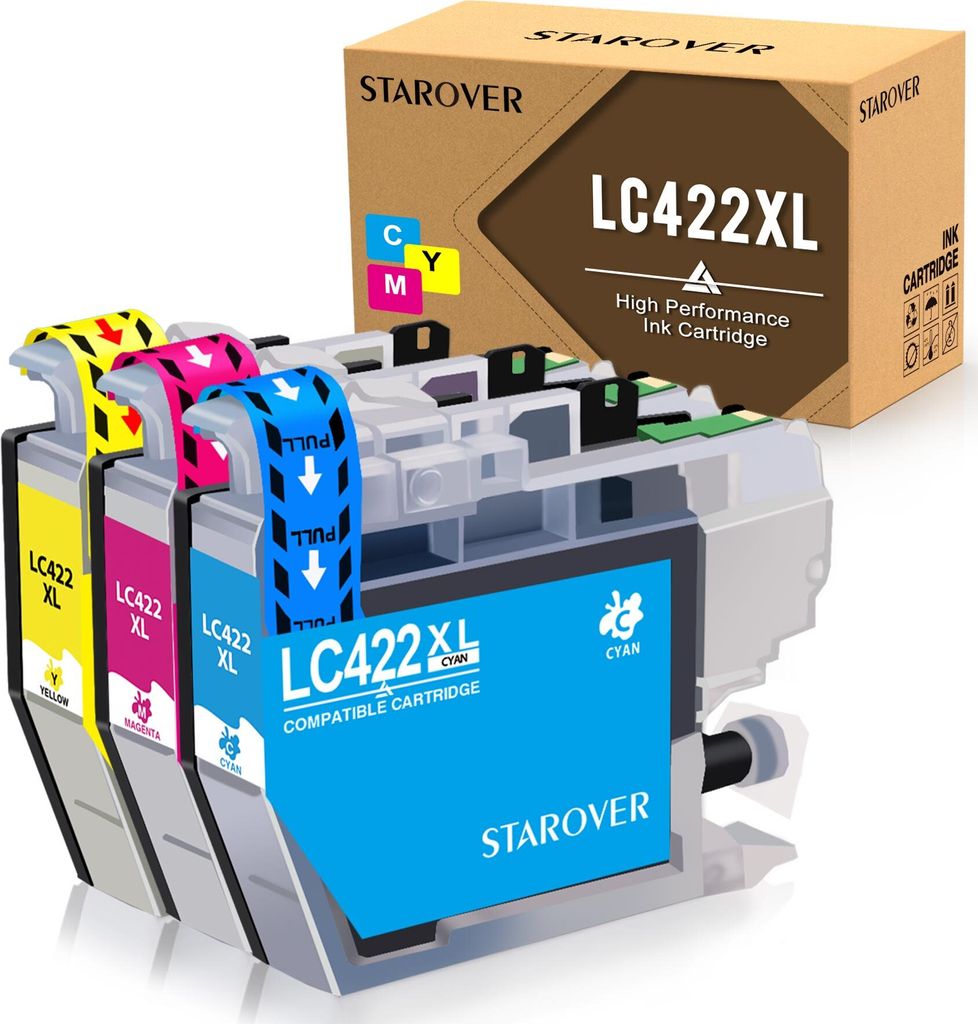 3er LC422XL Druckerpatronen Multipack kompatibel für Brother LC 422XL MFC-J5340DW J5340DWE J5345DW J5740DW J6540DW J6540DWE J6590DW J6940DW