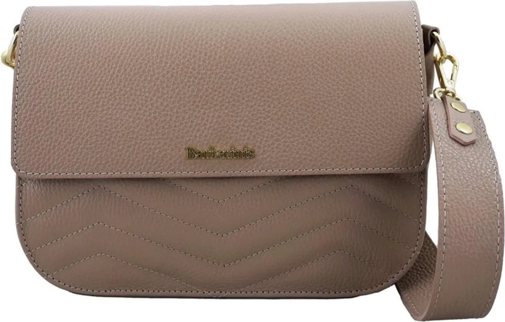 Petit sac en cuir Barberini's br22920 avec bandoulière ajustable et chic