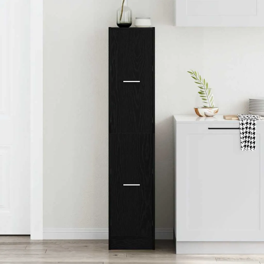 Armadio Porta Farmaci Con Serratura VivaComfort - Doppia Anta 61x40,6x20,3 Cm - Nero