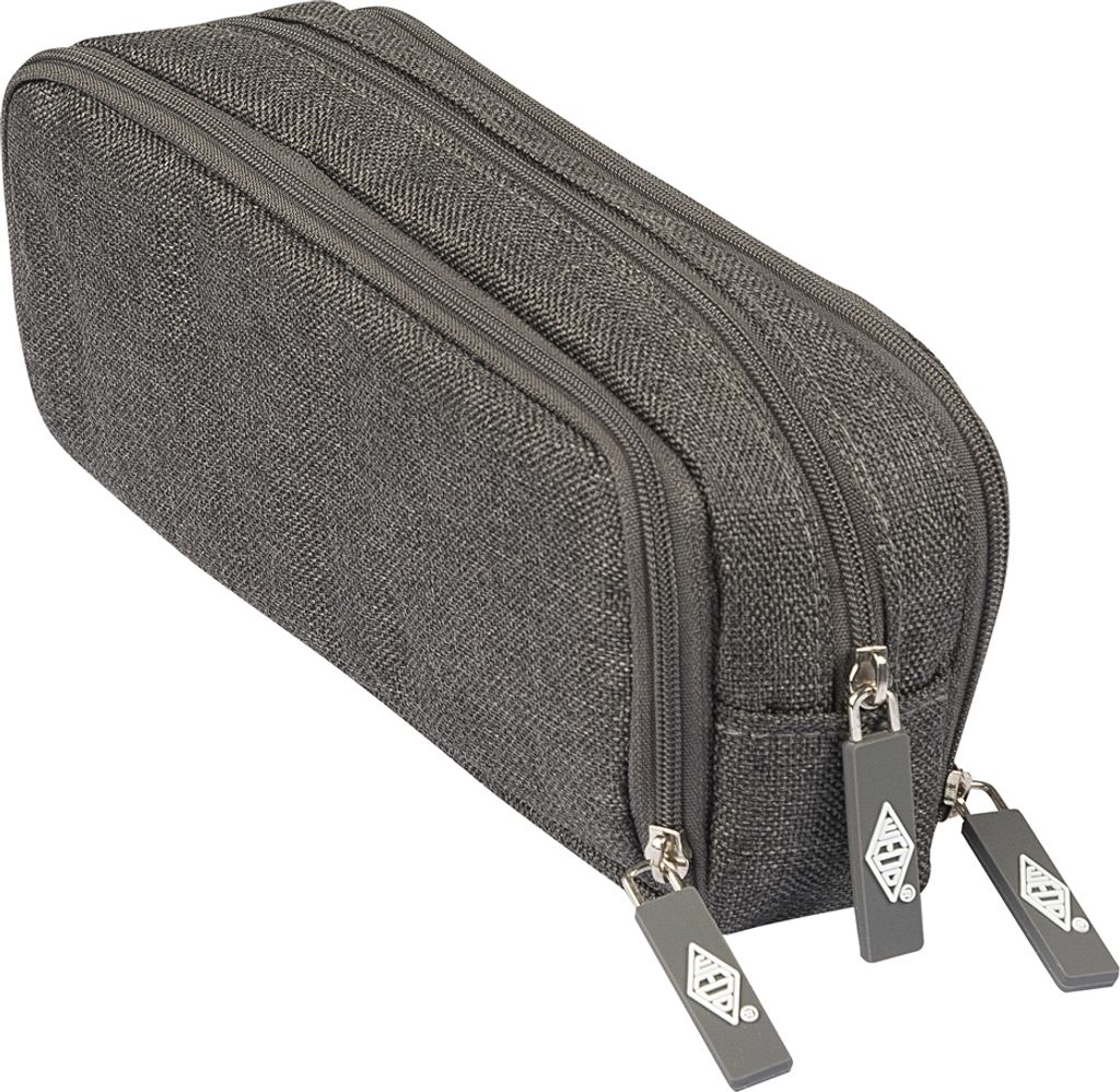 WEDO Schlamper-Etui College Polyester grau Produktbild 