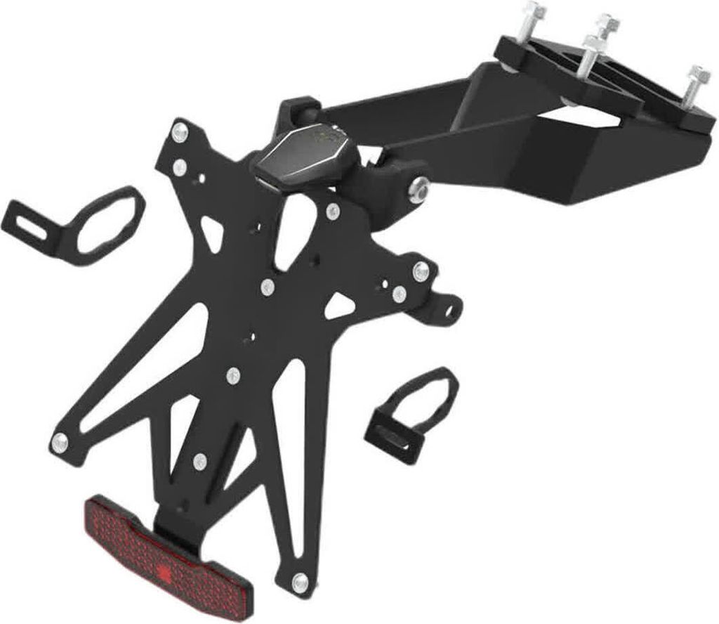 Lightech B2 Verstellbarer Kennzeichenhalter-Satz mit Licht und Reflektor