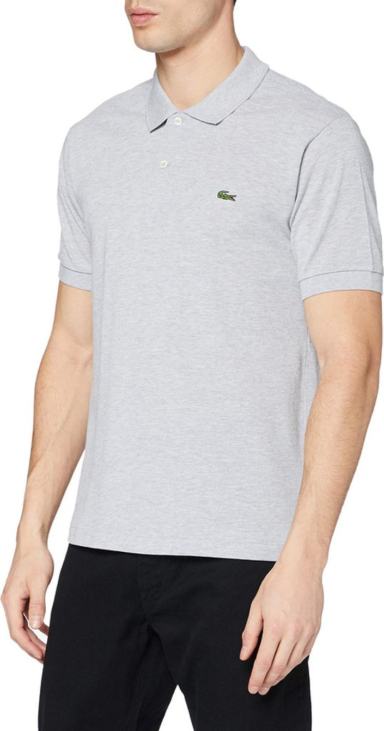 Lacoste Short Sleeve Polo L1264-00-CCA in Grey color size large