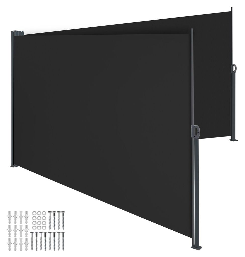 Doppel-Seitenmarkise 180 x 600 cm ausziehbar, mit Produktbild 