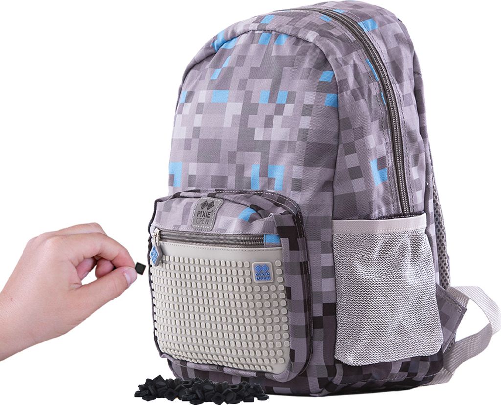 Pixie Crew-Adventure-Grauer-Kindergartenrucksack- 33,5 x 25 x 14,5 cm