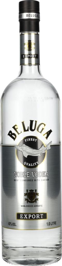 Beluga Noble Vodka EXPORT Montenegro 40% Vol. 1l