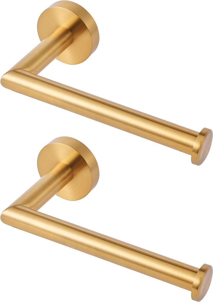 Toilettenrollenhalter Wandmontage SUS 304 Edelstahl Silber Toilettenpapierhalter Wasserdicht Drehfest WC Rollenhalter für Badezimmer - Gebürstete...