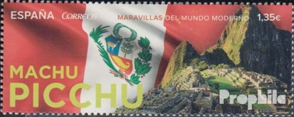 Briefmarken Spanien 2017 Mi 5192 (kompl.Ausg.) postfrisch Die neuen Weltwunder