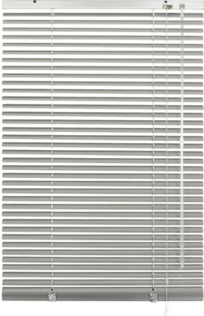 Store vénitien aluminium argenté 60x130 cm sans perçage avec fixations