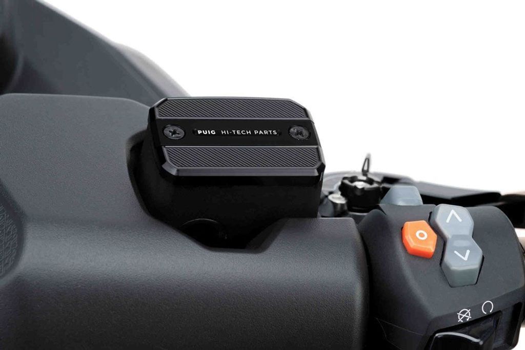 PUIG 9499N Vorderer Bremsflüssigkeitsbehälterdeckel passend fuer DUCATI MONSTER 696 Schwarz