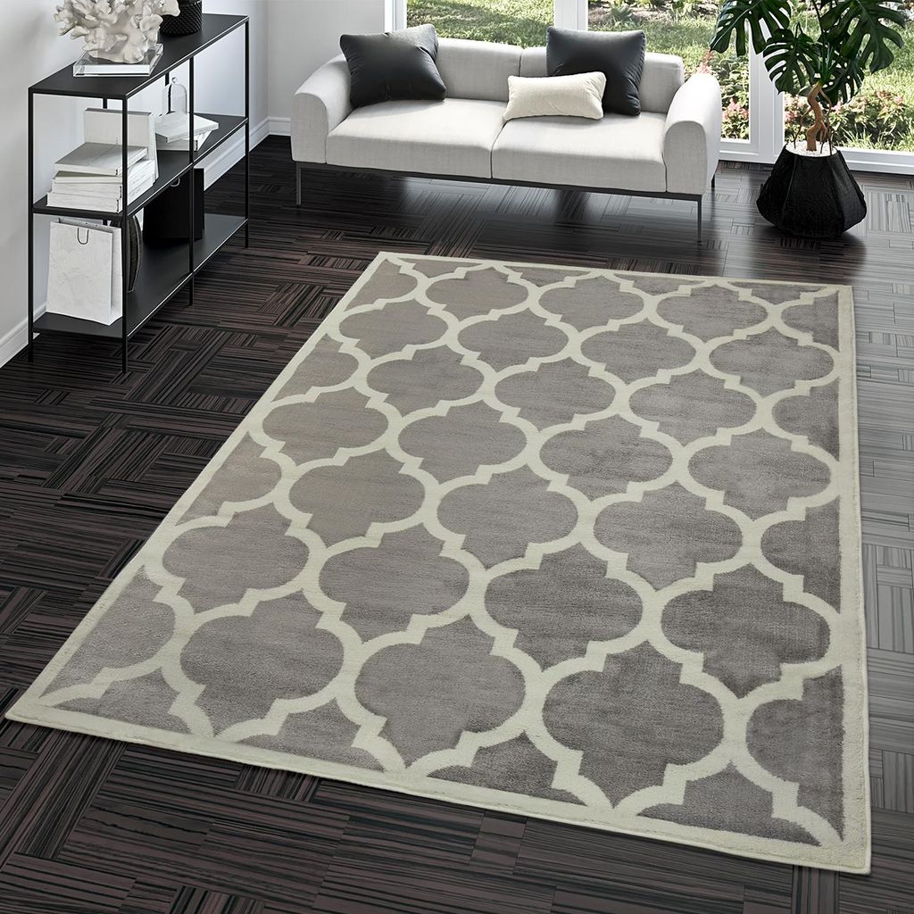 TT Home Kurzflor Teppich Modern Marokkanisches Design Produktbild 