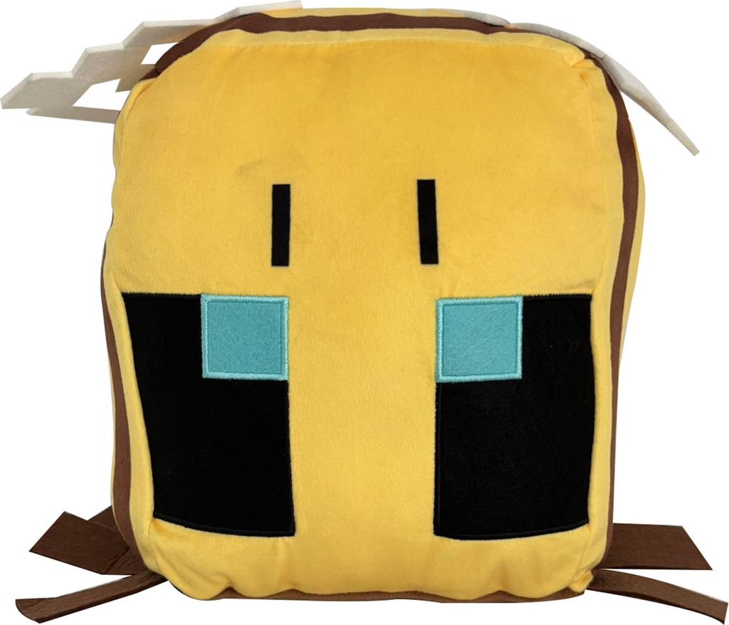 Minecraft Cuutopia Biene, Plüschfigur, Kuscheltier, Sammelfigur, 25 cm, 100% Polyester, Videospiel, Film, Mattel HMW92