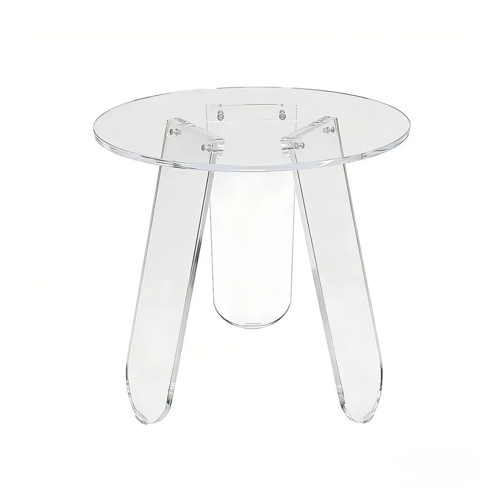 Table d'appoint de canapé en cristal acrylique pour coin lecture - 10