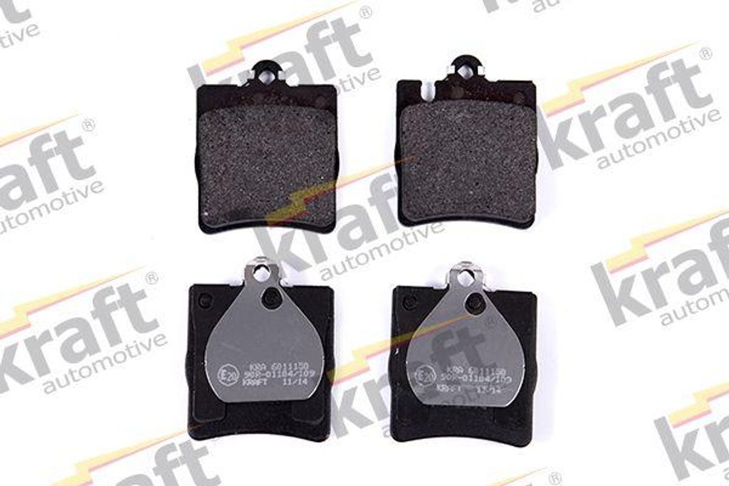 KRAFT AUTOMOTIVE 6011150 Bremsbelagsatz, Scheibenbremse OE 0054201920 kompatibel mit SLK, E-Klasse, CLK, CLC-Klasse, C-Klasse