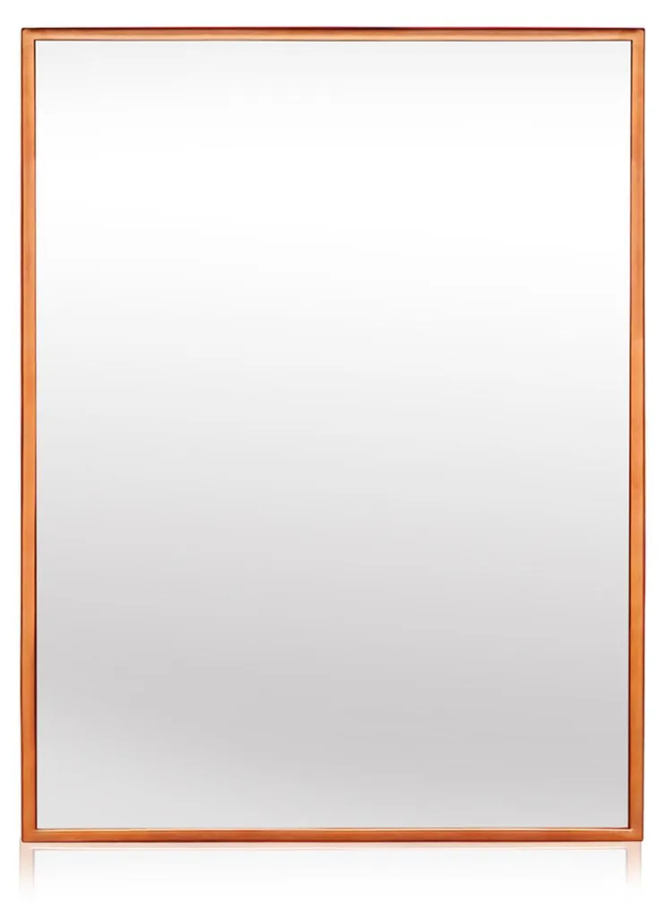 Miroir mural Croxley Casa Chic cadre métal rectangulaire 90 x 60 cm