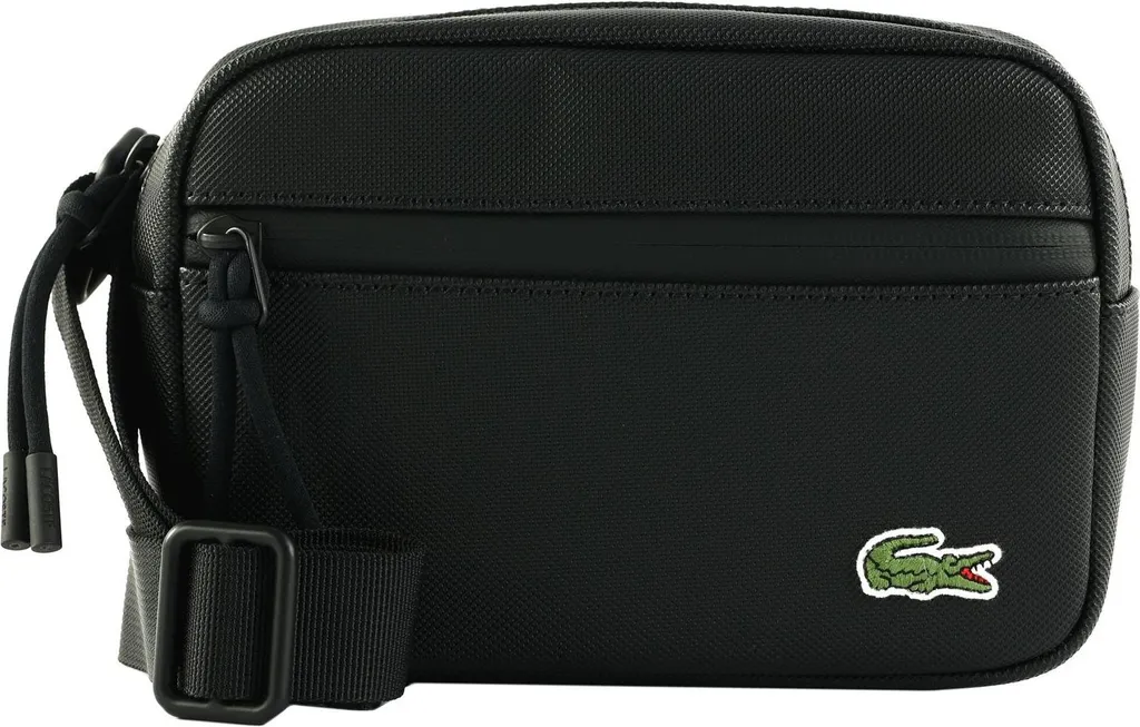 Lacoste Borsa Tracolla LCST Reporter Bag Nero Noir Originale Uomo