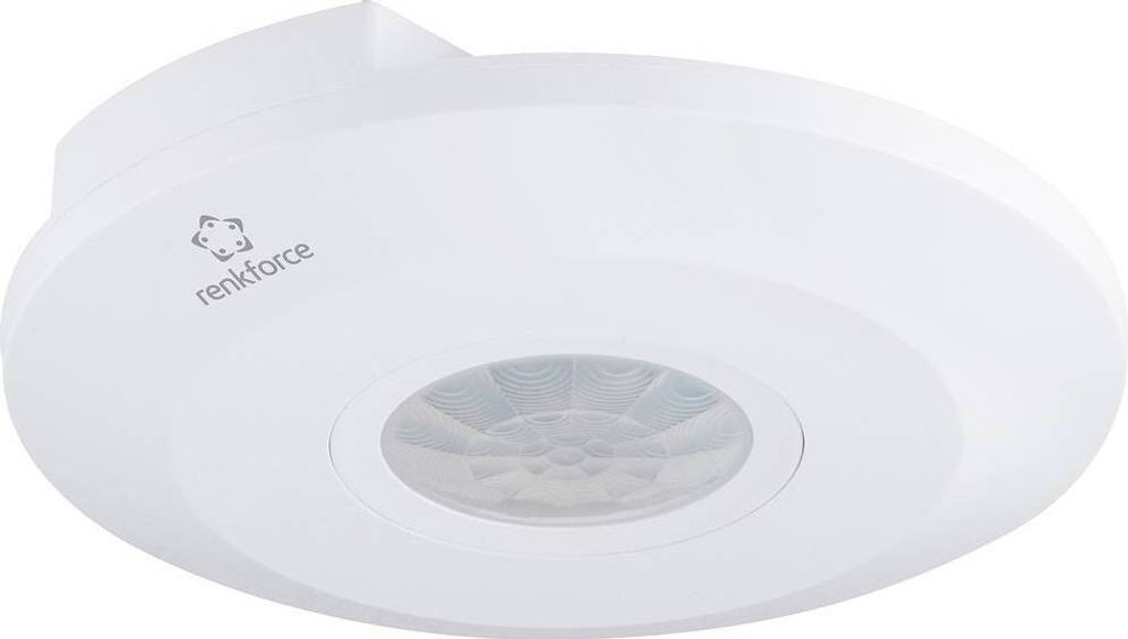 Renkforce 1488533 Decke PIR-Bewegungsmelder 360 ° Relais Weiß IP20