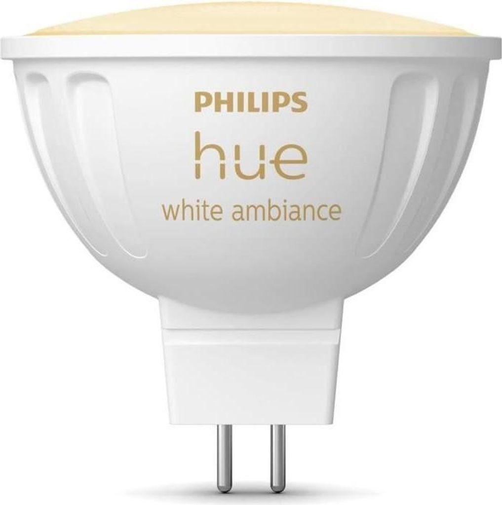 Smarte Glühbirne, Philips Hue MR16, Weißes Licht, Bluetooth Kompatibel, Funktioniert mit App und Stimme
