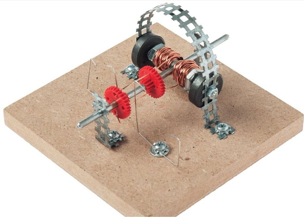 Bausatz Elektromotor Lehrmittel, einfacher Aufbau, lötfrei, Produktbild 