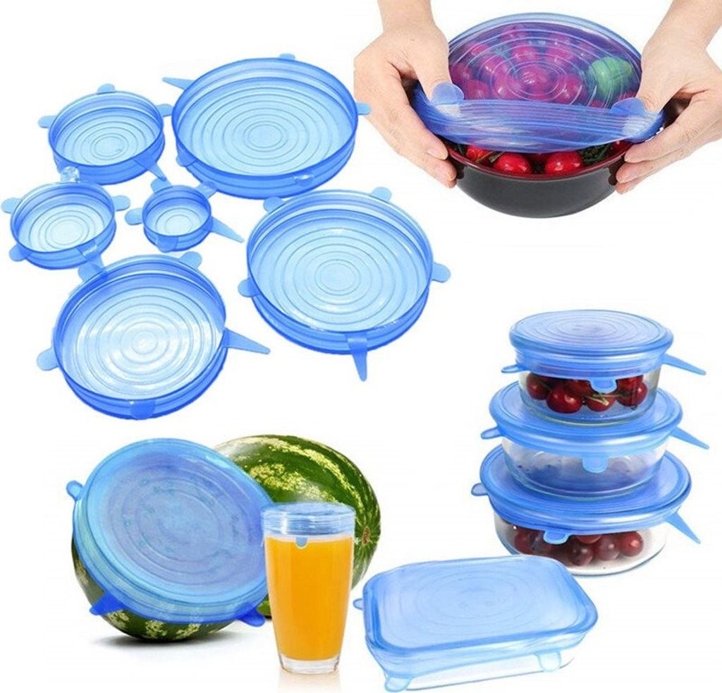 Homeland flexibles Vakuum Deckel Set 6 teiliges Set Farbe Produktbild 