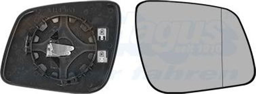 VAN WEZEL Spiegelglas Außenspiegel Rechts passend für MERCEDES-BENZ A-Klasse (W169) Asphärisch Beheizbar 3018838