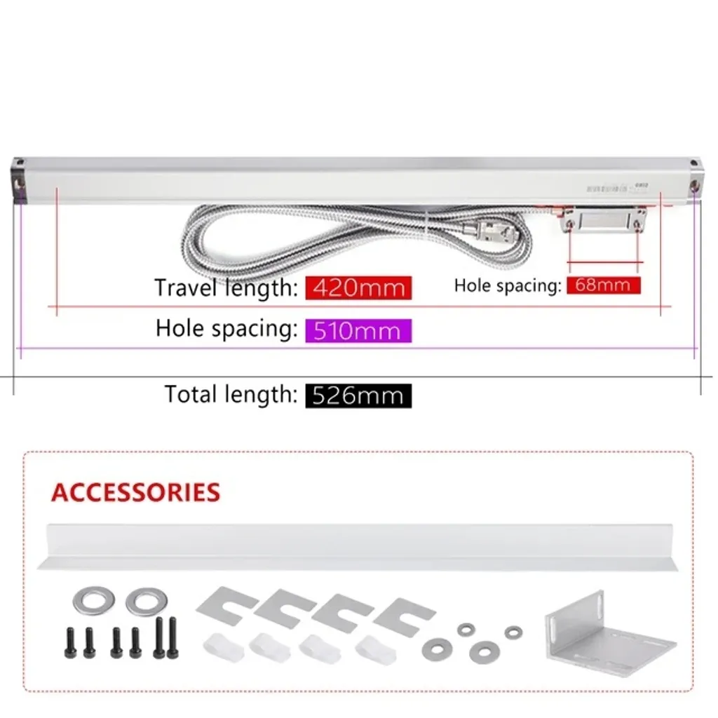 Sensore Righello Ottico SINO KA-300 420mm per Visualizzatore DRO