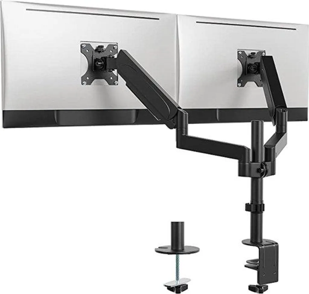 Bras de moniteur double écran ergonomique pour bureau professionnel