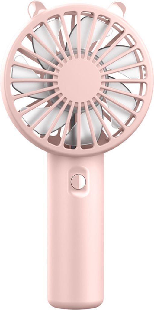 Handgehaltener kleiner Ventilator mit 3 Geschwindigkeitsstufen, starker Luftstrom, geräuscharm, wiederaufladbar über USB, batteriebetriebener Tas...