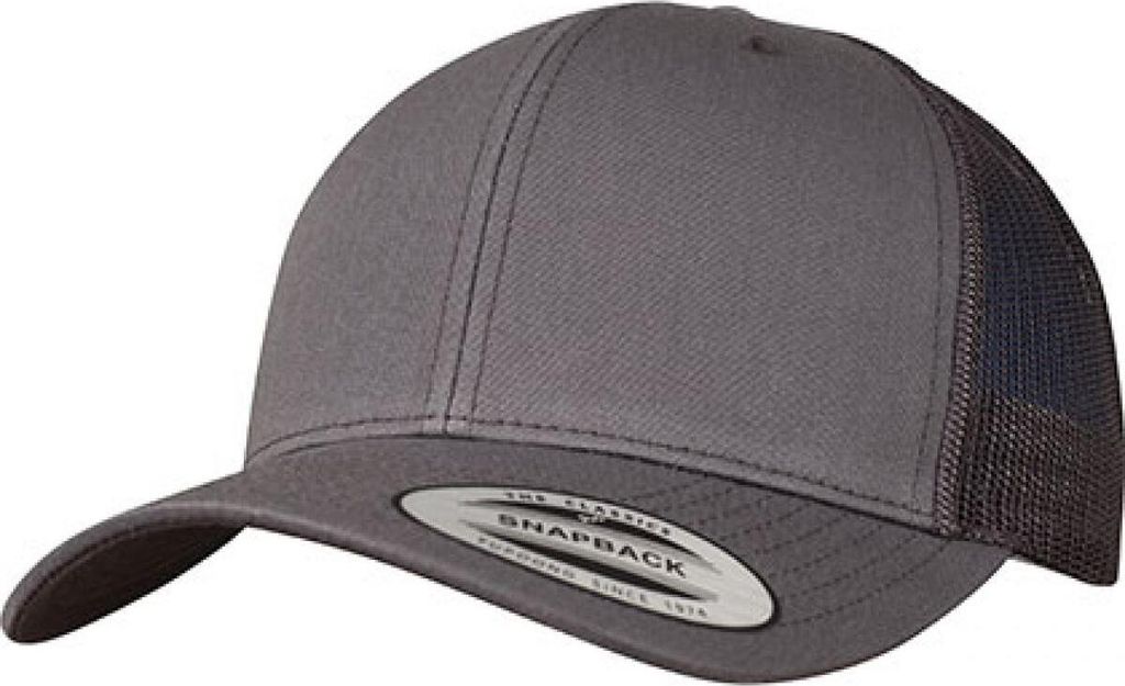 FLEXFIT 6606 | Retro Trucker Cap / Kappe / Mütze / Hut - Farbe: Dark Grey - Größe: Kids