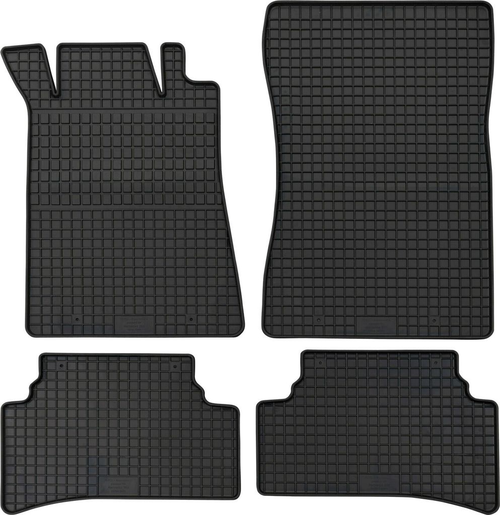 für Mercedes C-Klasse ab 1993-03/2000 Passform PETEX Gummimatten 4-teilig schwarz Allwettermatten Gummifußmatten