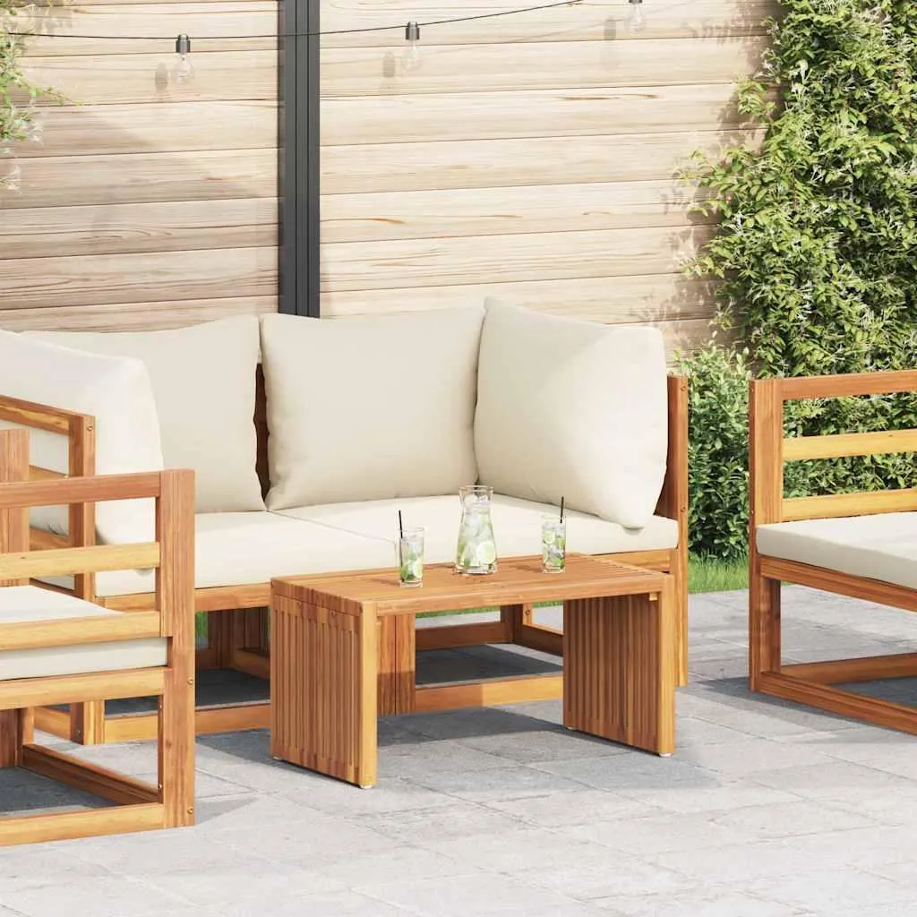 Tavolino da Giardino 70x37,5 cm in Teak Massiccio - Simple Brown