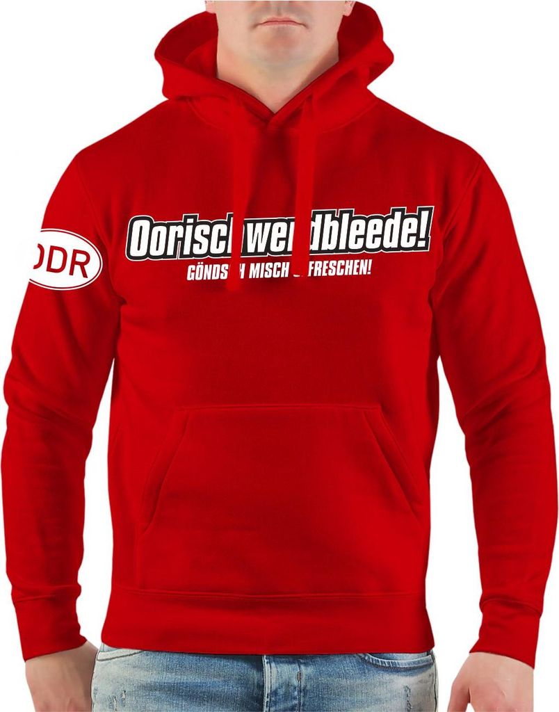 Herren Kapuzenpullover Ostdeutsch Oorischwerdbleede