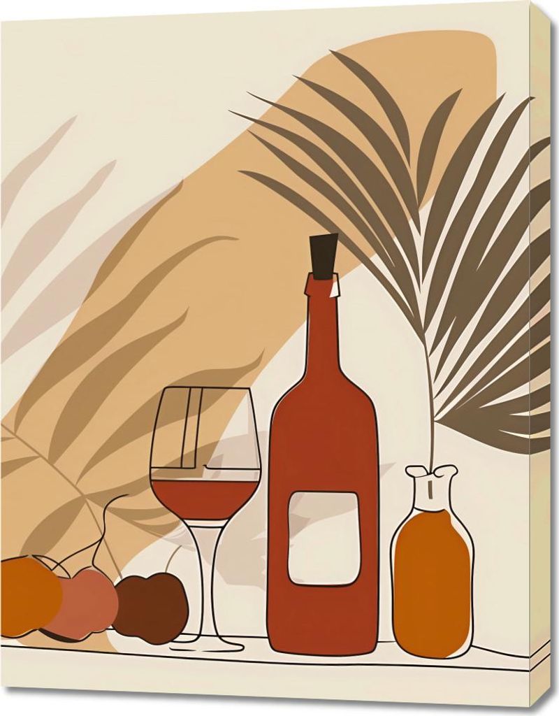 Bild 70x90cm Winko bei den Palmen