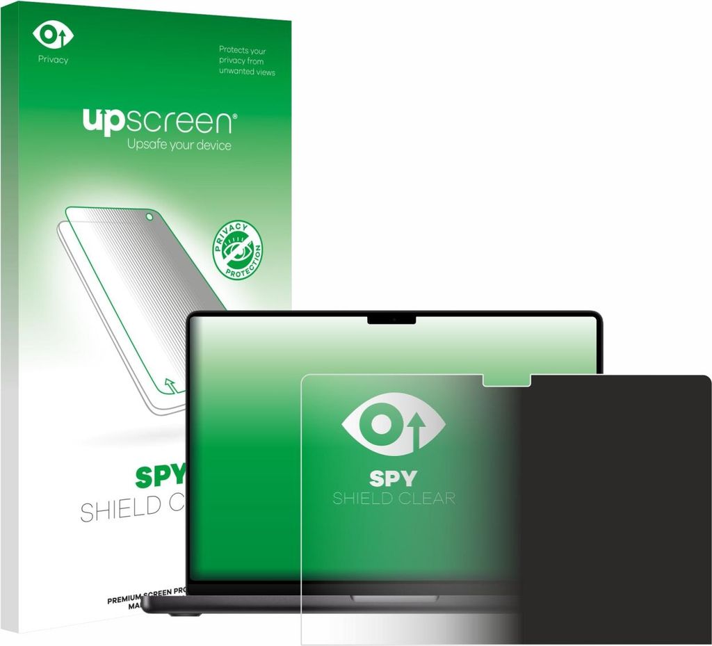 Für Apple MacBook Pro 14" M5 2025 Sichtschutzfolie Schutzfolie upscreen Anti-Spy Privacy Sichtschutz Blickschutz Display Schutz Folie Blaulichtfilter