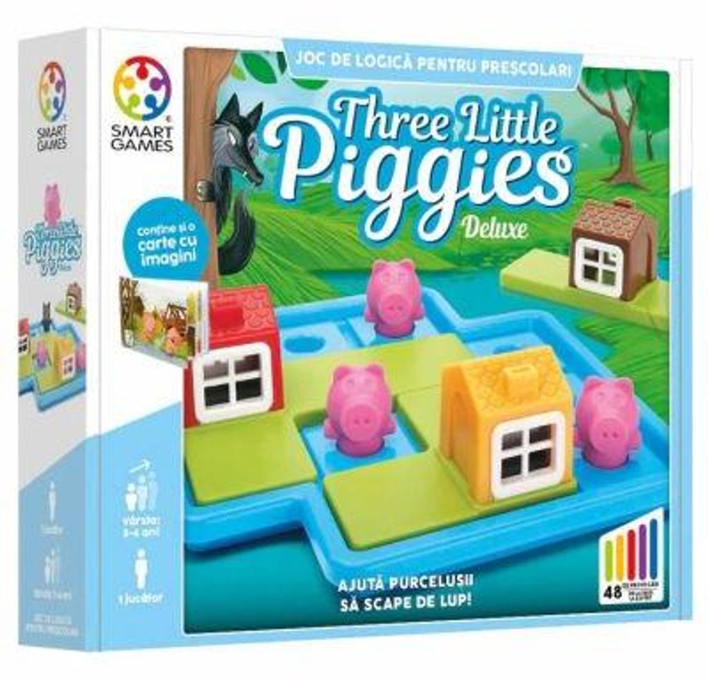 Three Little Piggies Deluxe – Denkspiel für Kinder (auf Rumänisch)