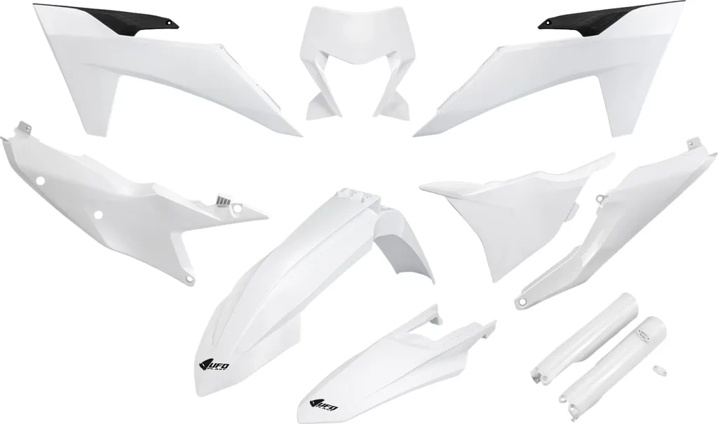 Kit plastiques moto haute résistance blanc pour EXC et EXCF 2024