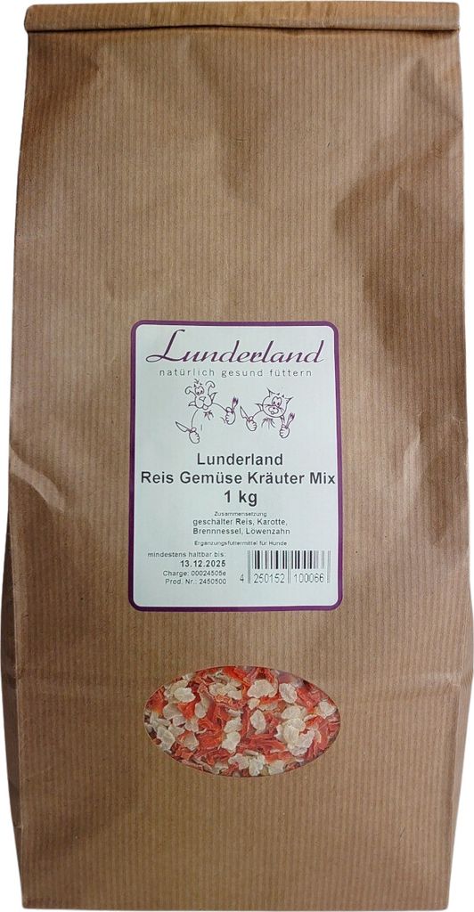 Lunderland 1kg Reis Gemüse Kräuter Mix Immagine del prodotto 