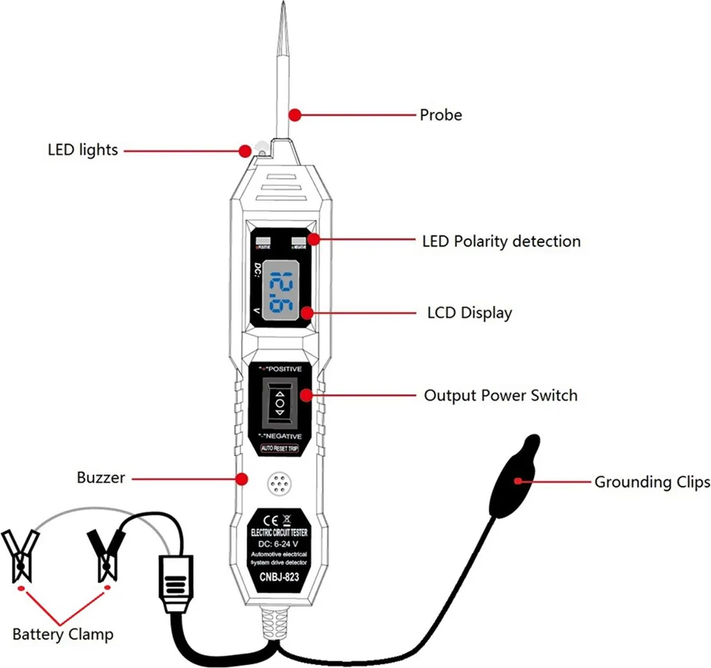 Outil de diagnostic électrique auto pour localiser les courts-circuits