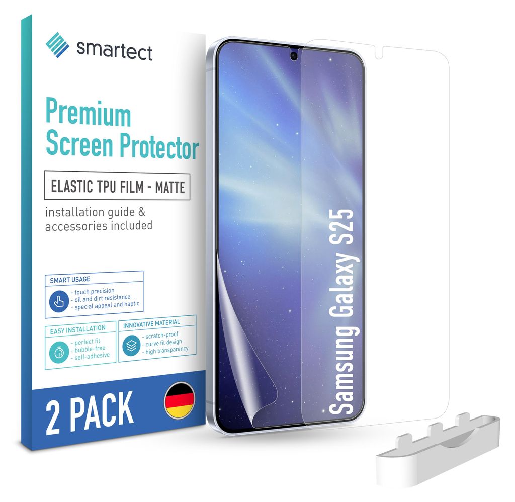 2x TPU Schutzfolie Matt für Samsung Galaxy S25 Produktbild 
