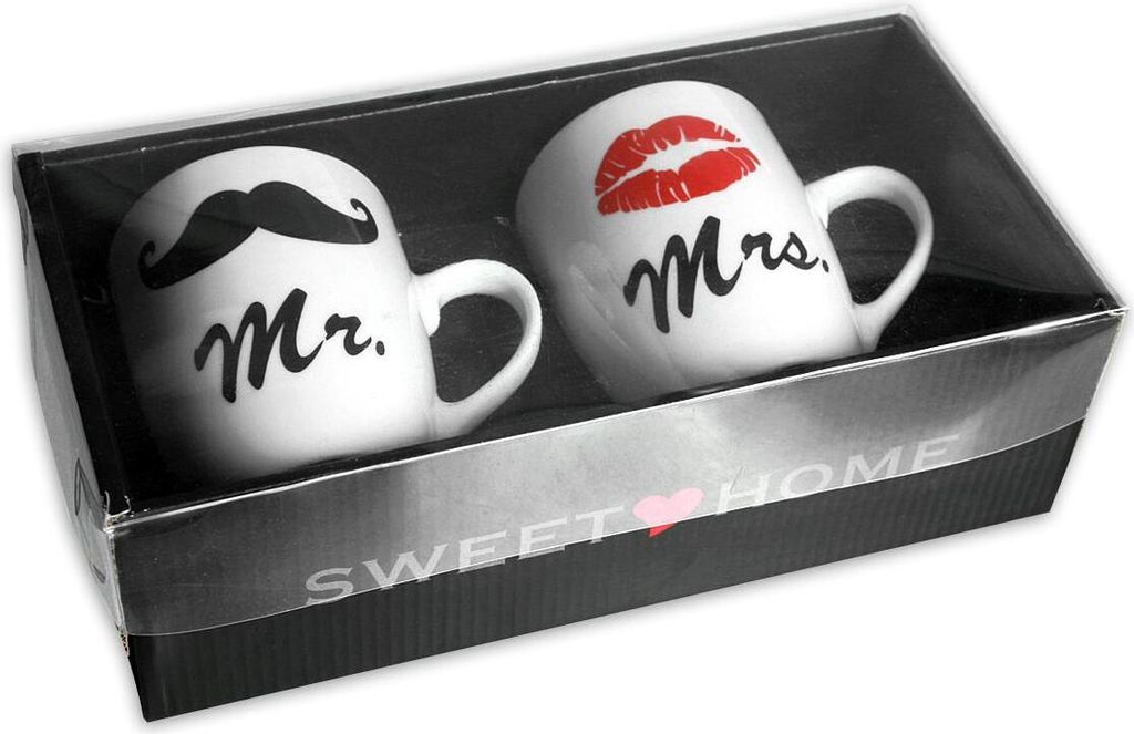 New Bone China-Becher, Mr. & Mrs., Produktbild 2