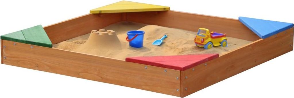 Kondela Holzsandkasten Saden - braun / Farbkombination Produktbild 