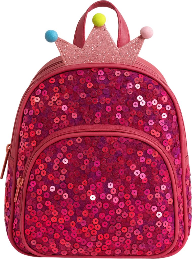 Kinderrucksack Glitzer Pailletten Mädchen, Produktbild 