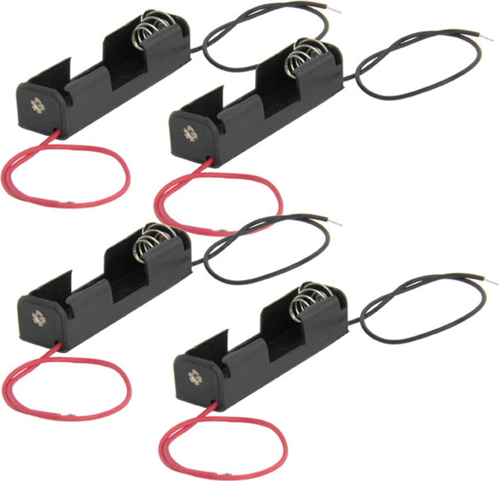 Batterie oder Akkuhalter für Typ Mignon AA, 4er-Set