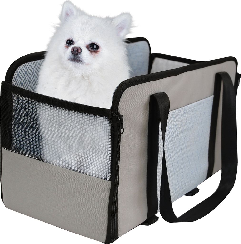 Haustier-Autositz, Hundebett, wasserdichtes Design, Auto-Armlehnen, Nest fuer kleine Hunde, schmutzabweisender Sicherheitssitz vorne fuer Katzen un...