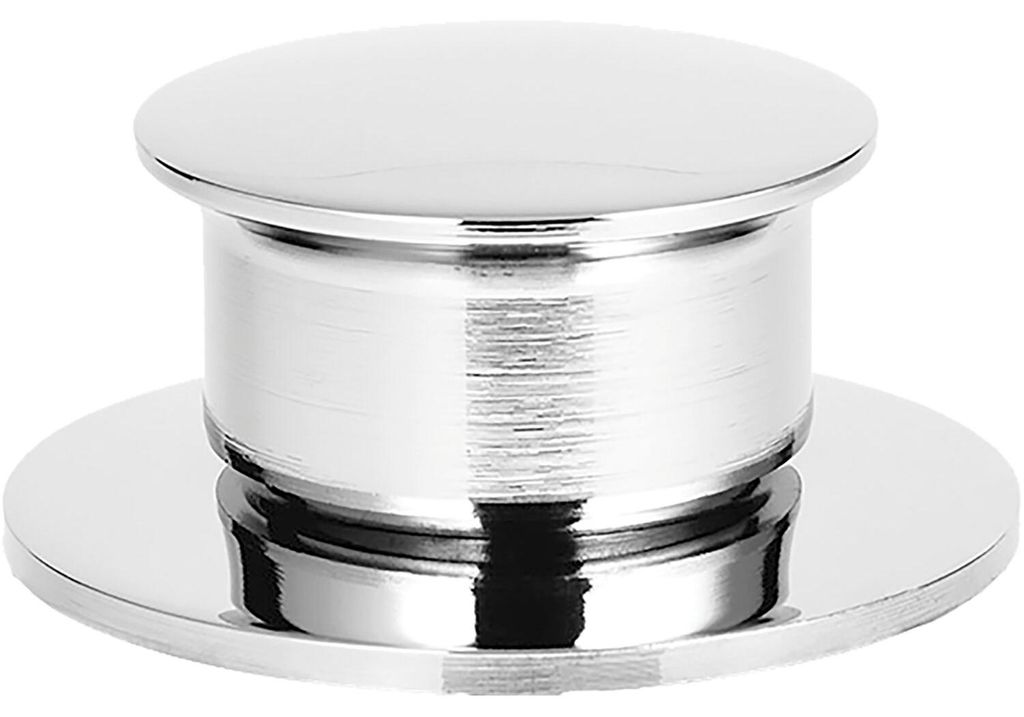 Caressi CA505WRCH Zugknopf Nachrüst-Set, Ablauf für Spülen CAPP, ohne Siebkorbüberlaufventil, Chrom, Bohrloch ø16 mm, 3,5"