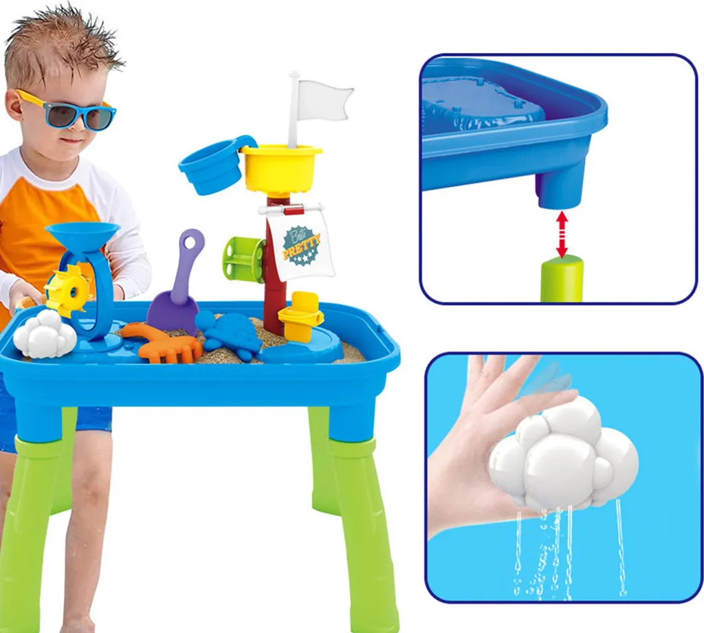 Table à eau Woopie 2 en 1 bac à sable bateau pirate avec 6 accessoires - 3