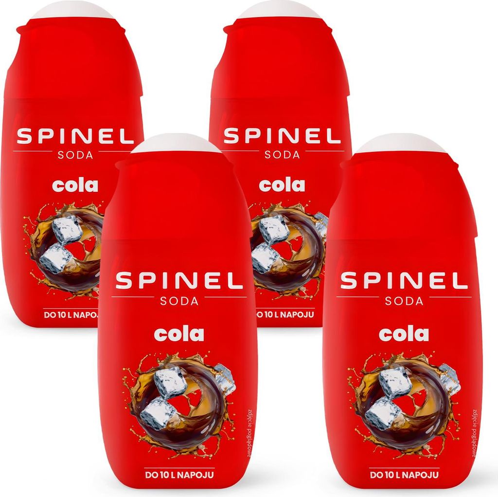 Spinel Soda Cola Sirup 65ml, 4 Stück für SodaStream Wassersprudler