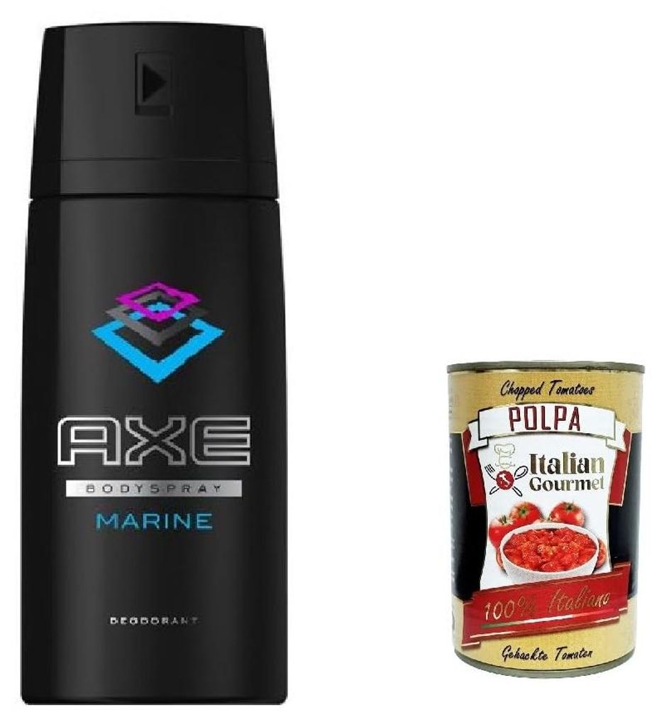6x Axe Marine Sea Breeze & Sage Scent Deodorant & Bodyspray 150 ml + Italian gourmet polpa 400g