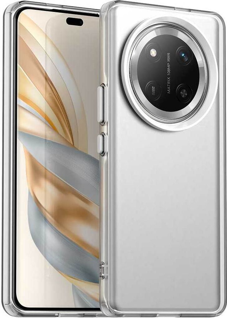 Handyhülle für Honor X60 Pro/X9C/Magic 7 Lite Schlank Durchscheinend Matt Stoßfest Schutzhülle Weiß