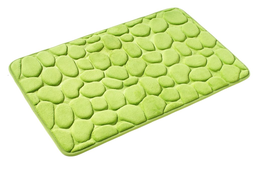 Antislip-Badmat, blauw, 50 x 80 cm, rubber, absorberend, schnell trocknend, einfach zu reinigen